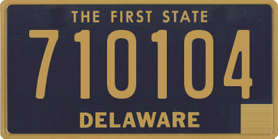 DE license plate 710104