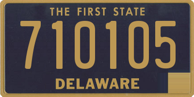 DE license plate 710105