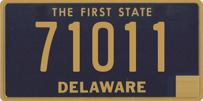 DE license plate 71011