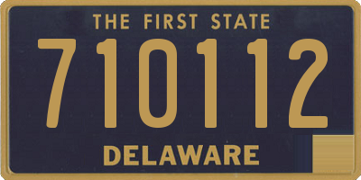 DE license plate 710112