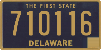 DE license plate 710116