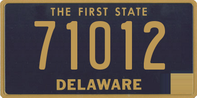 DE license plate 71012
