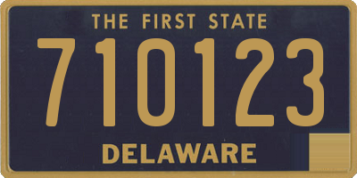 DE license plate 710123