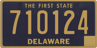DE license plate 710124