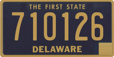 DE license plate 710126