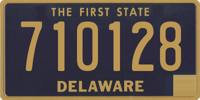 DE license plate 710128