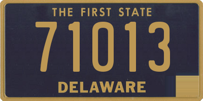 DE license plate 71013