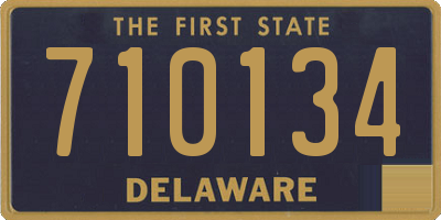 DE license plate 710134