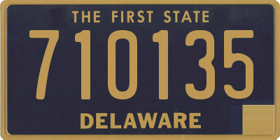DE license plate 710135