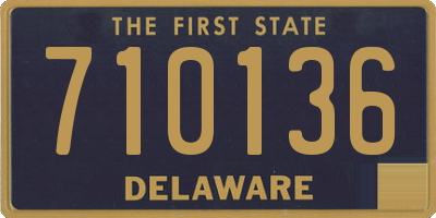 DE license plate 710136