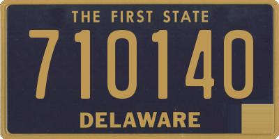 DE license plate 710140