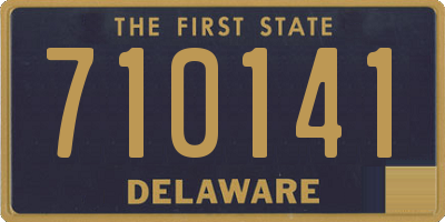 DE license plate 710141