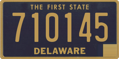 DE license plate 710145
