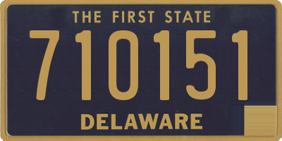 DE license plate 710151