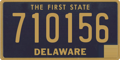 DE license plate 710156