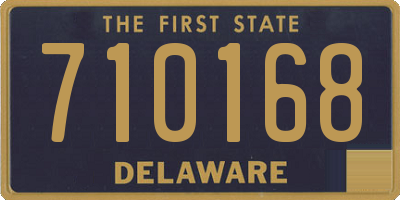 DE license plate 710168