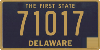 DE license plate 71017