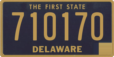 DE license plate 710170