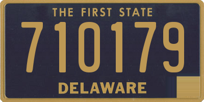 DE license plate 710179