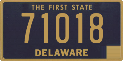 DE license plate 71018