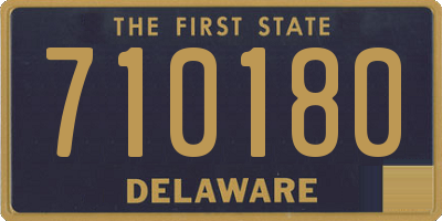 DE license plate 710180
