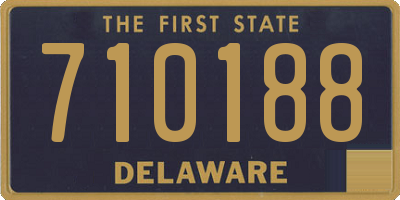 DE license plate 710188