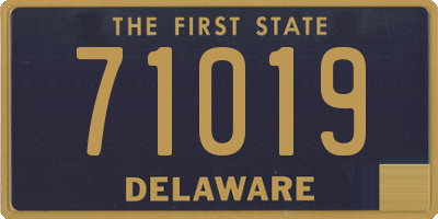 DE license plate 71019