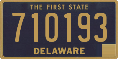 DE license plate 710193