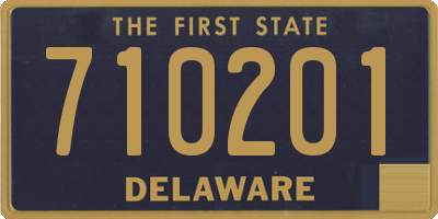 DE license plate 710201