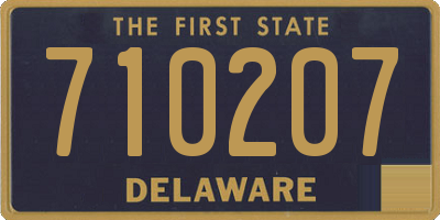 DE license plate 710207