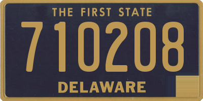 DE license plate 710208