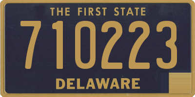 DE license plate 710223