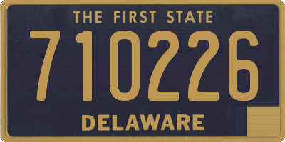 DE license plate 710226