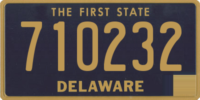DE license plate 710232
