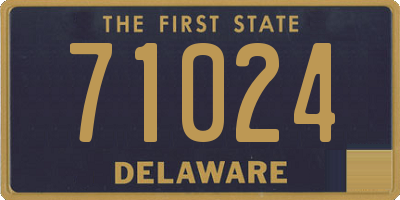 DE license plate 71024