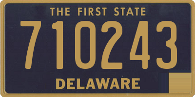 DE license plate 710243