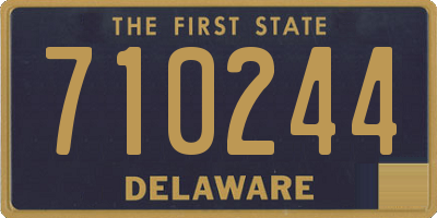 DE license plate 710244