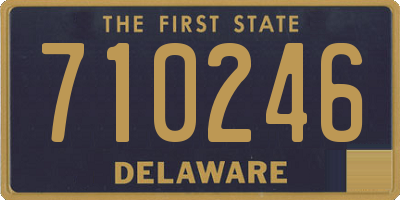 DE license plate 710246