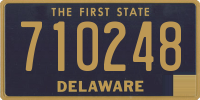 DE license plate 710248