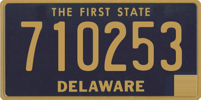 DE license plate 710253