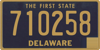DE license plate 710258