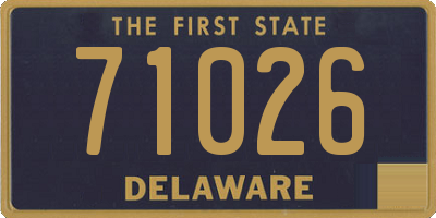 DE license plate 71026