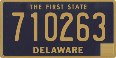 DE license plate 710263