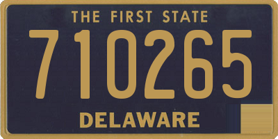 DE license plate 710265