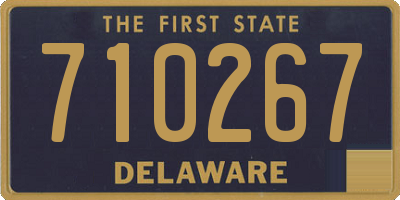 DE license plate 710267
