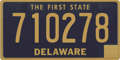 DE license plate 710278