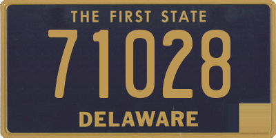 DE license plate 71028