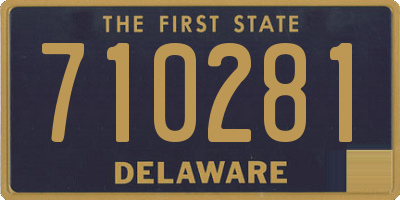 DE license plate 710281