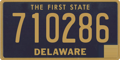 DE license plate 710286