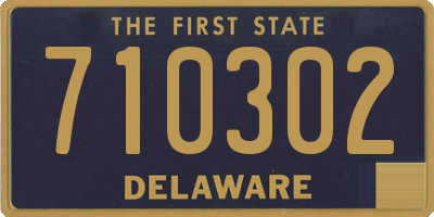 DE license plate 710302